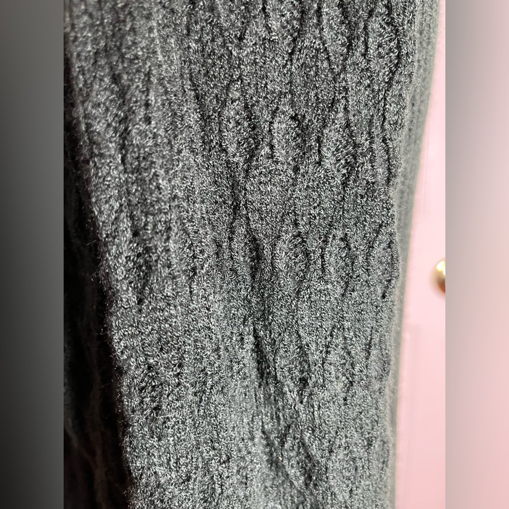 Lane Bryant Cozy Forest Green Cable Knit Sweater - Picture 10 of 14